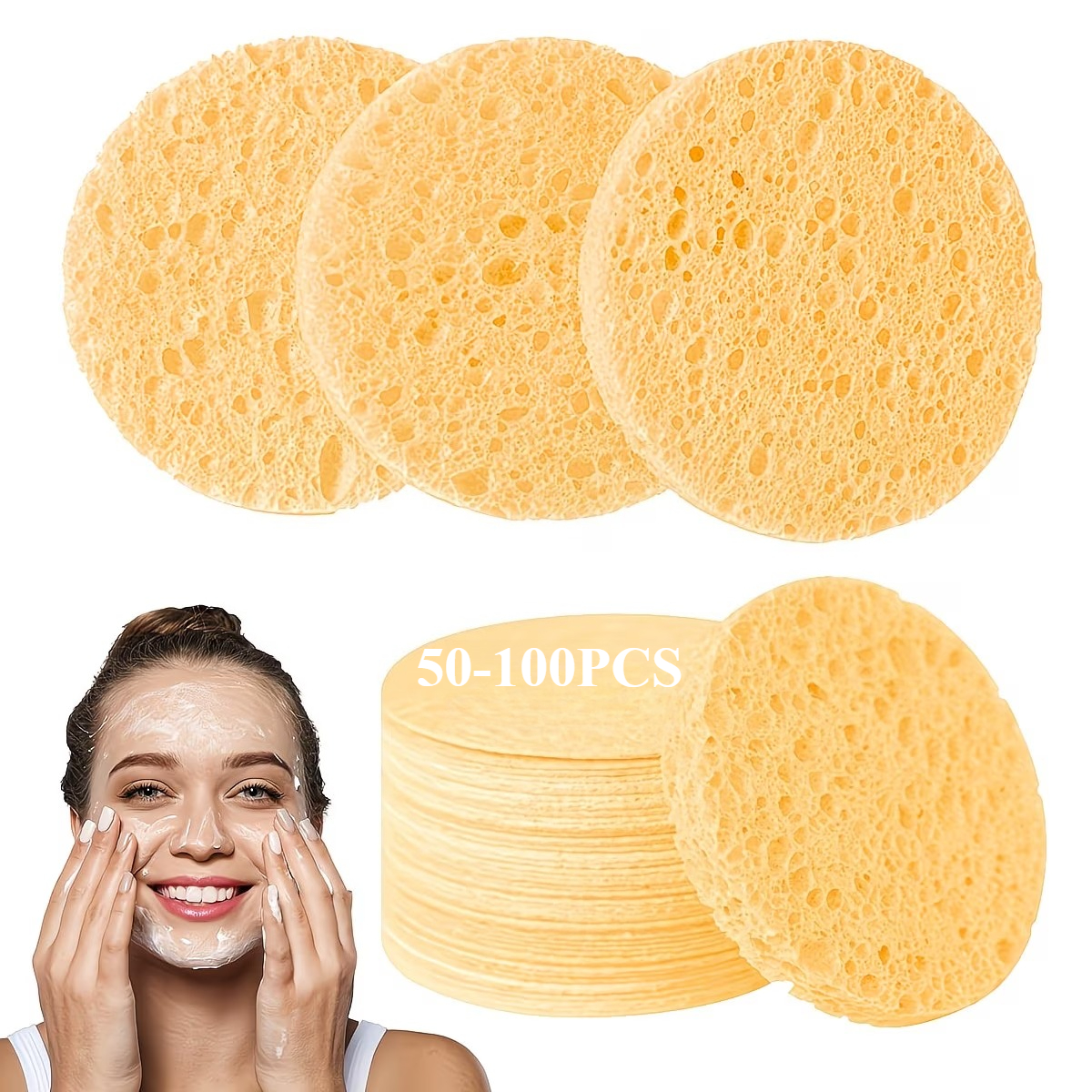 Home Gym Routine - 50-100PCS Bulk Compressed Face Wash Puff