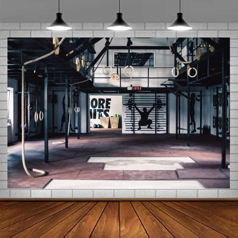 Home Gym Video - Gym Photography Backdrop Fitness Party Decoration