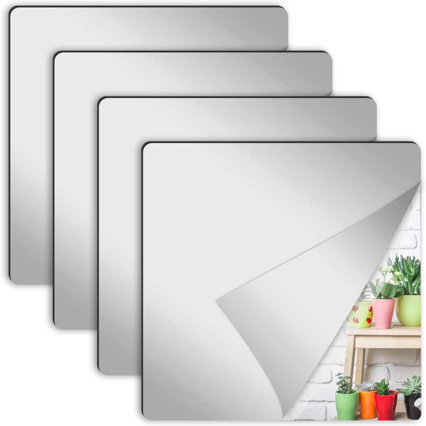 4Pcs Acrylic Mirror Wall Stick - Home Gym Wallpaper 리뷰 및 가격