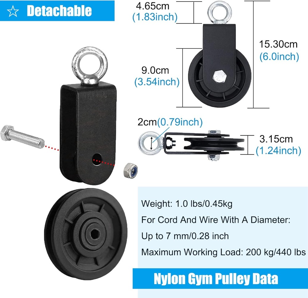 Gym Pulley System, Swivel Pull - Home Gym Diy Pulley System 리뷰 및 가격