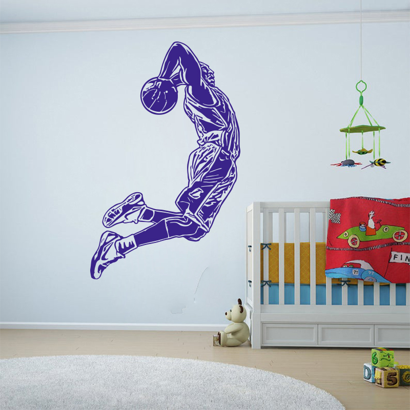 Jumping Basketball Player Wall - Home Gym Wallpaper 리뷰 및 가격