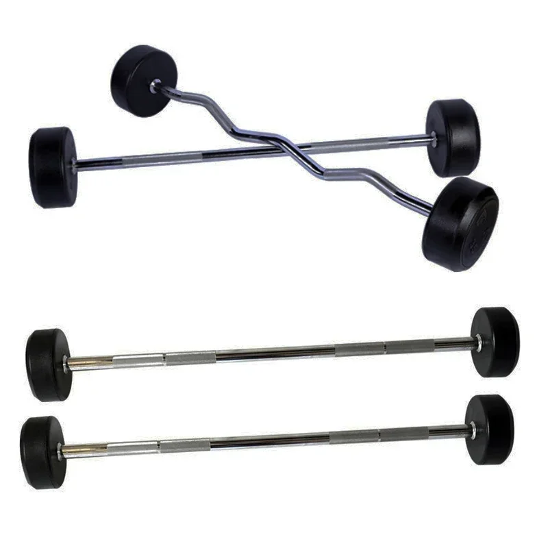 Round Rubber Coated Curl Fixed - Olympic Barbell 20Kg 리뷰 및 가격