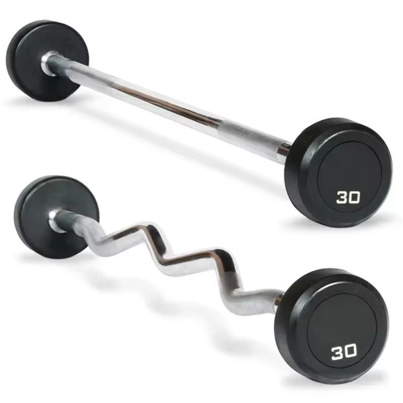 Round Rubber Coated Curl Fixed - Olympic Barbell 20Kg 리뷰 및 가격