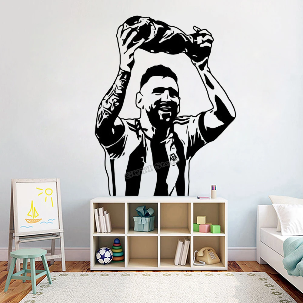 Messi Wall Sticker Vinyl Decal - Home Gym Wallpaper 리뷰 및 가격