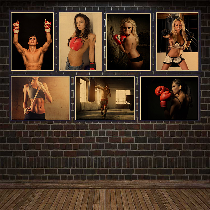 Kraft Paper Painting Poster Bo - Home Gym Wallpaper 리뷰 및 가격