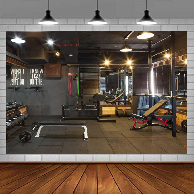 Gym Photography Backdrop Fitne - Home Gym Video 리뷰 및 가격
