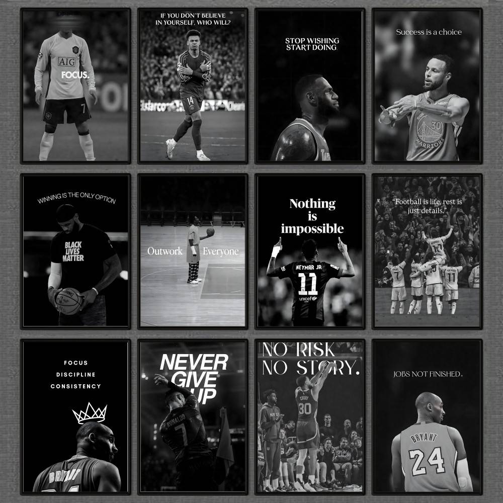 Athlete Inspirational Quotatio - Home Gym Wallpaper 리뷰 및 가격
