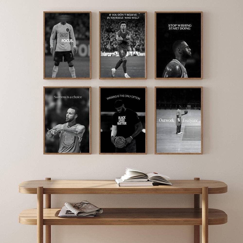 Athlete Inspirational Quotatio - Home Gym Wallpaper 리뷰 및 가격