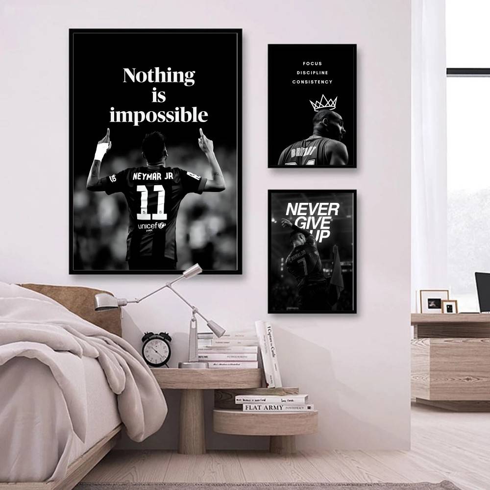 Athlete Inspirational Quotatio - Home Gym Wallpaper 리뷰 및 가격