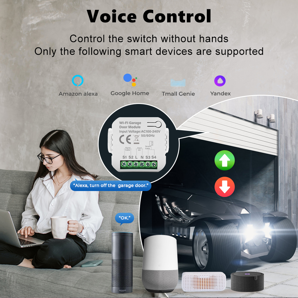 Smart Tuya WiFi Garage Door Sw - Home Gym Garage 리뷰 및 가격