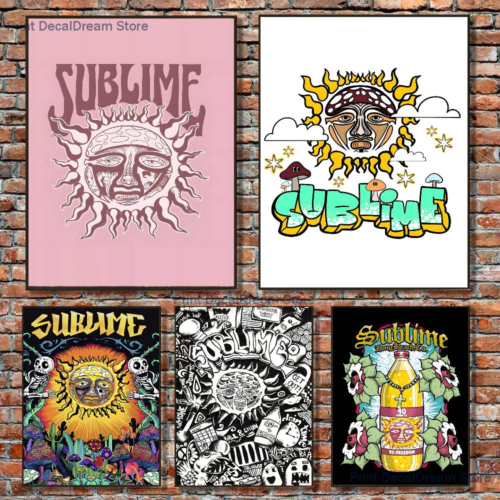Band S-Sublime Poster Home Gym - Home Gym Wallpaper 리뷰 및 가격