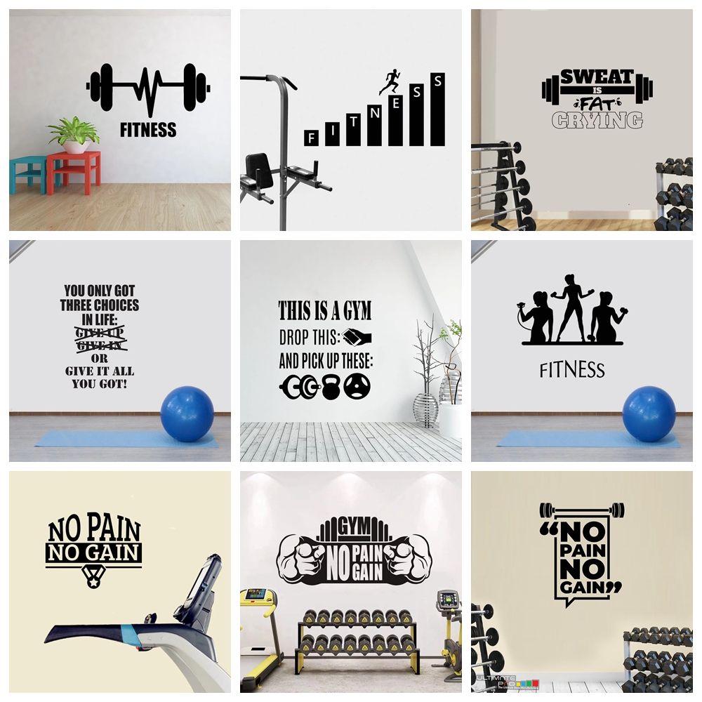 1 pc hot sale GYM culture Wall - Home Gym Wallpaper 리뷰 및 가격