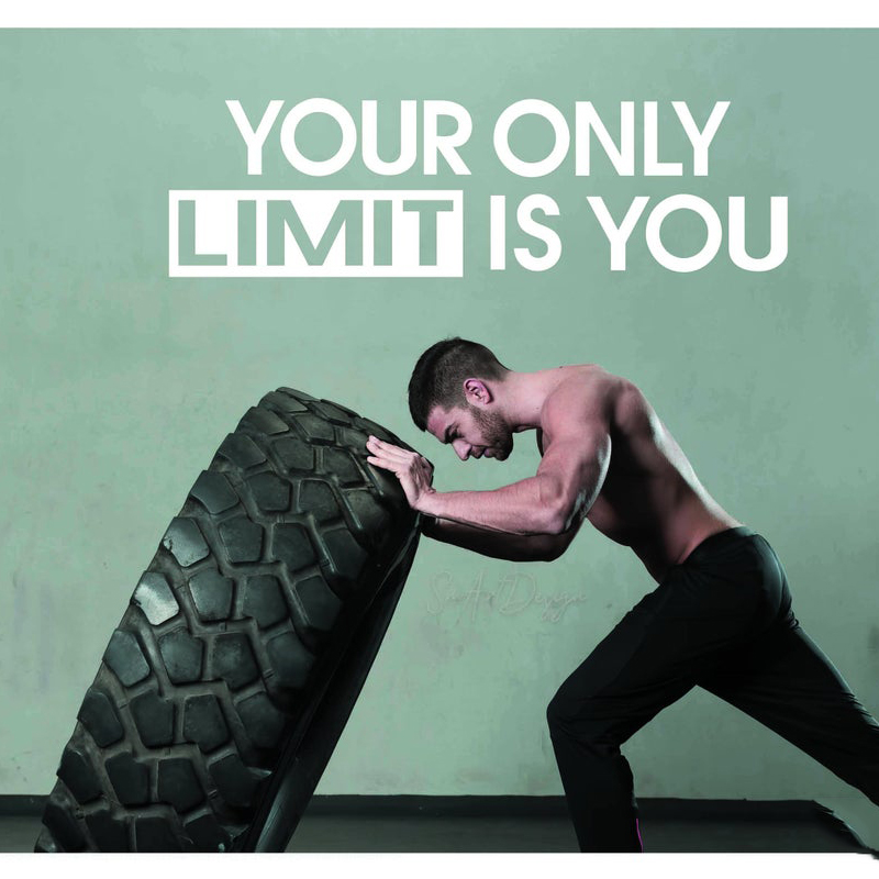 Your only limit is you - Wall  - Home Gym Wallpaper 리뷰 및 가격