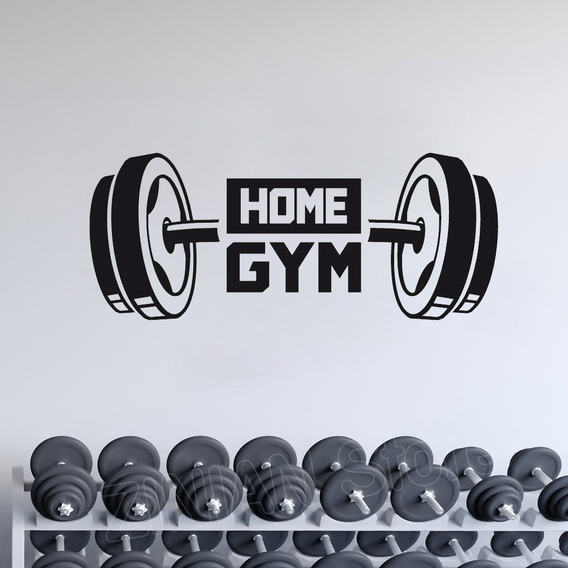 Fitness Home Gym Decor Wall St - Home Gym Wallpaper 리뷰 및 가격