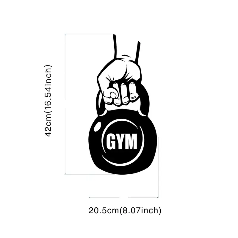Gym Wall Decal Sticker - Kettl - Home Gym Wallpaper 리뷰 및 가격